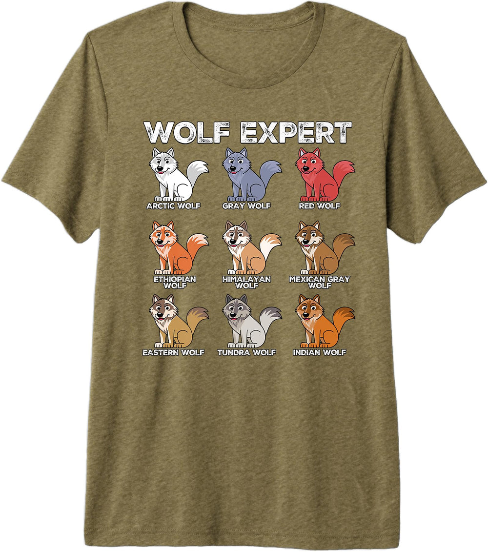 Authentic Wolf Expert Wolf Animals T-Shirt - Custom Art Print Men Women