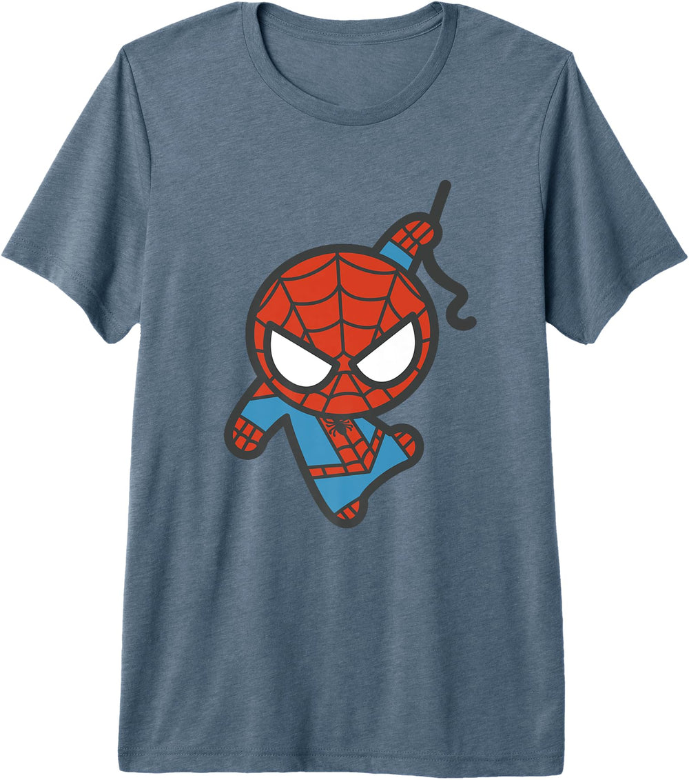 Authentic Marvel Kawaii Chibi Spider Sweatshirt - Graphic Print for Adults