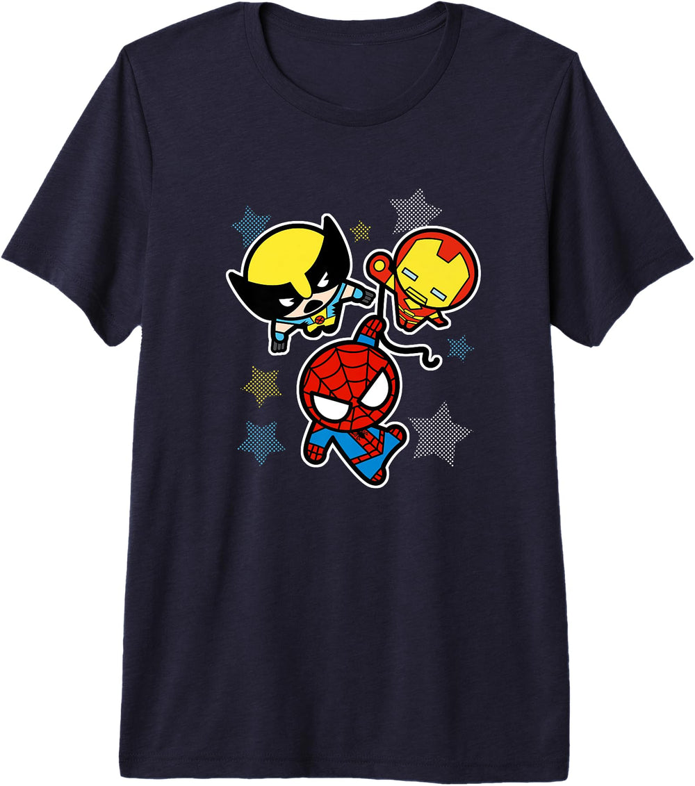 Exclusive Marvel Kawaii Chibi Wolverine T-Shirt - Custom Art Print Unisex