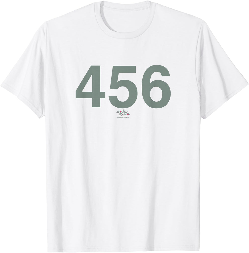 Authentic Squid Game Player 456 T-Shirt - Graphic Print Men Women