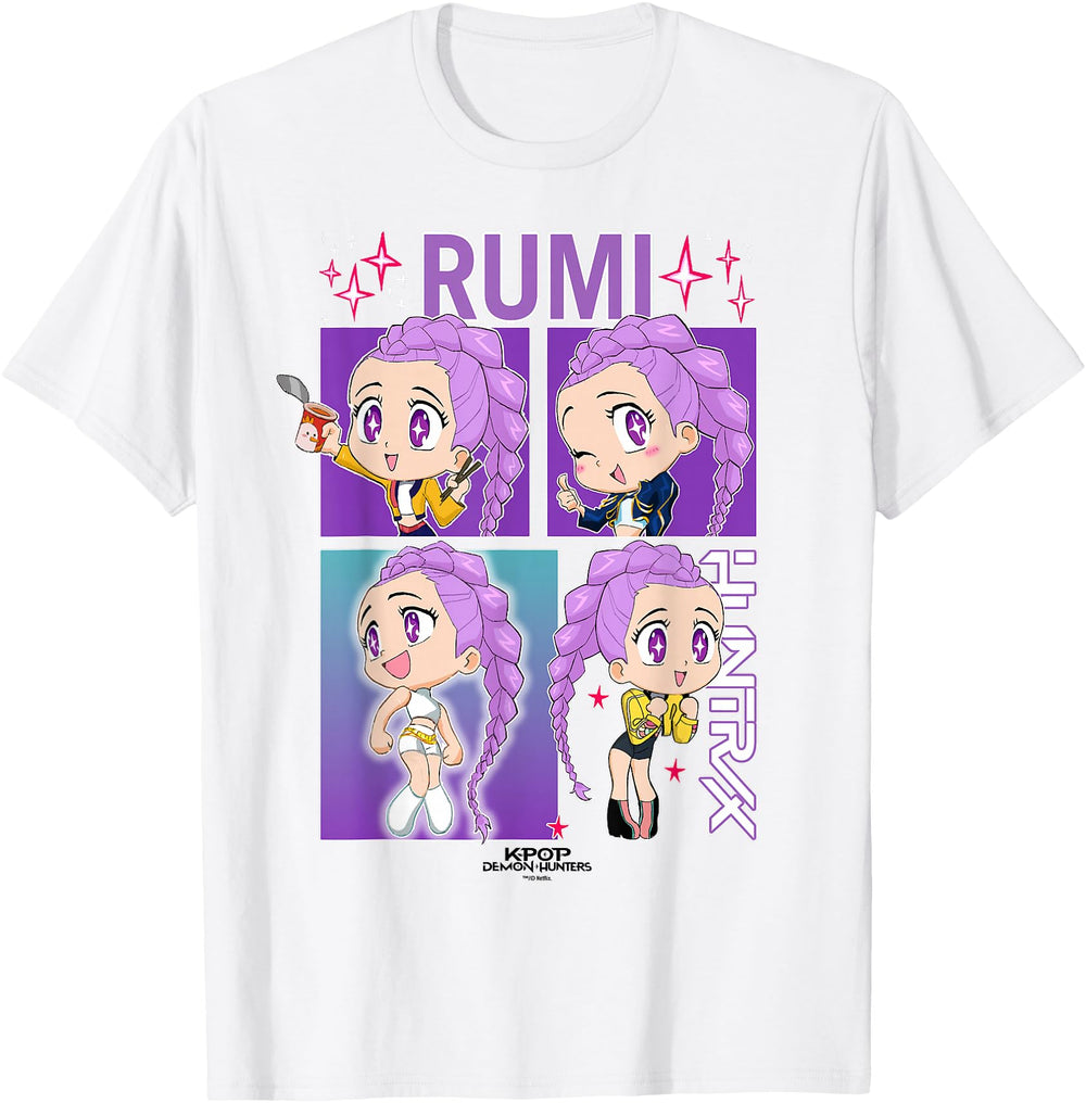 Handcrafted Kpop Demon Hunters Rumi Hoodie - Novelty Apparel Men Women