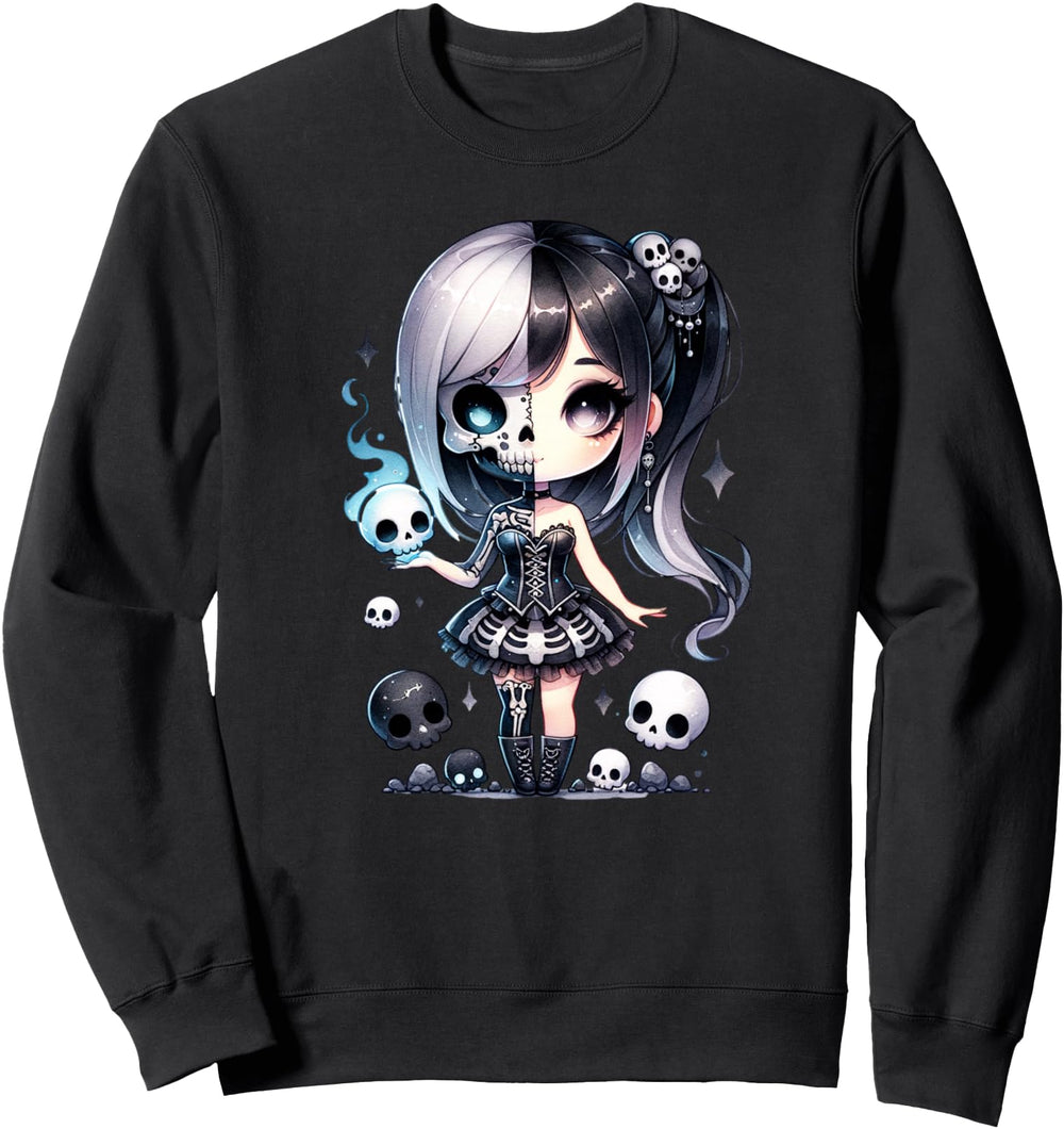 Chibi Gothic Gothic Anime Kawai Artist T-Shirt - Graphic Print Unisex