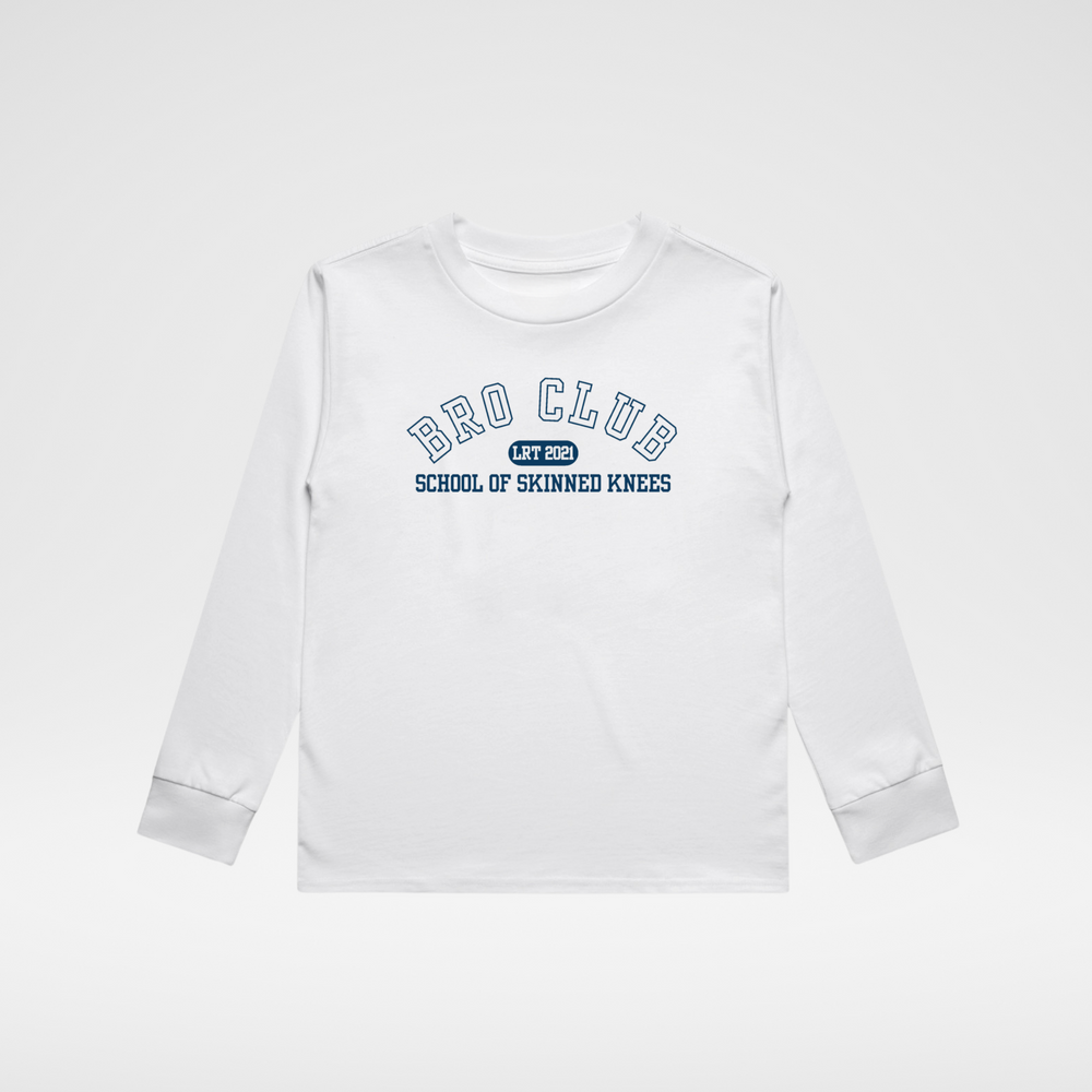 BRO CLUB LONG SLEEVE - WHITE