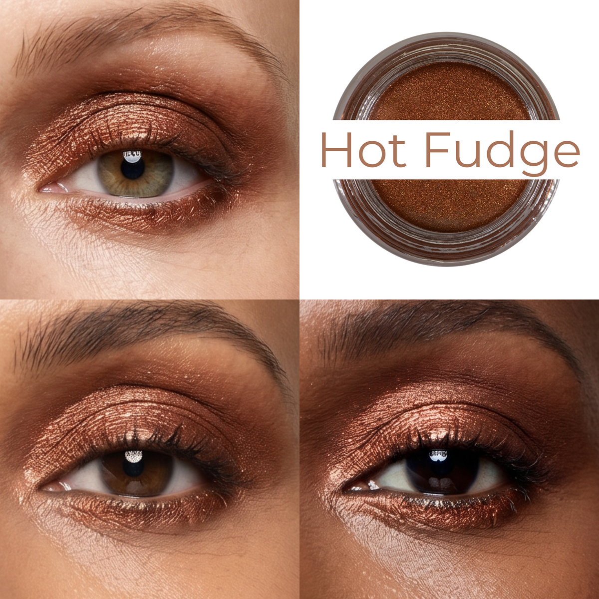 Hot Fudge Any Wear Creme - A Waterproof Multi-tasking creme to powder product for eyes, cheeks & lips. Can be worn anywhere - Snipetell