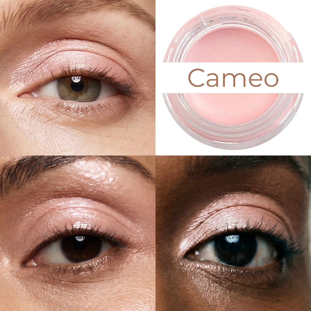 Cameo Any Wear Creme - A Waterproof Multi-tasking creme to powder product for eyes, cheeks & lips. Can be worn anywhere - Snipetell
