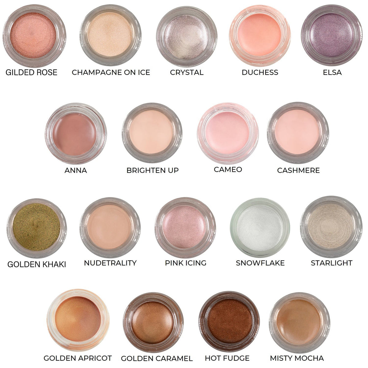 Snowflake Any Wear Creme - A Waterproof Multi-tasking creme to powder product for eyes, cheeks & lips. Can be worn anywhere - Snipetell