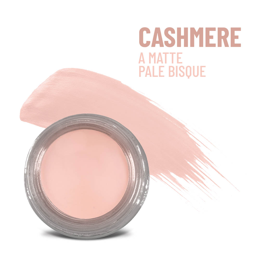 Cashmere Any Wear Creme - A Waterproof Multi-tasking creme to powder product for eyes, cheeks & lips. Can be worn anywhere - Snipetell