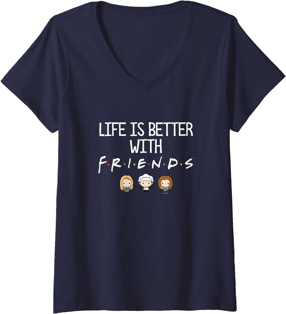 Handcrafted Friends Life Is Better T-Shirt - Streetwear Style Unisex