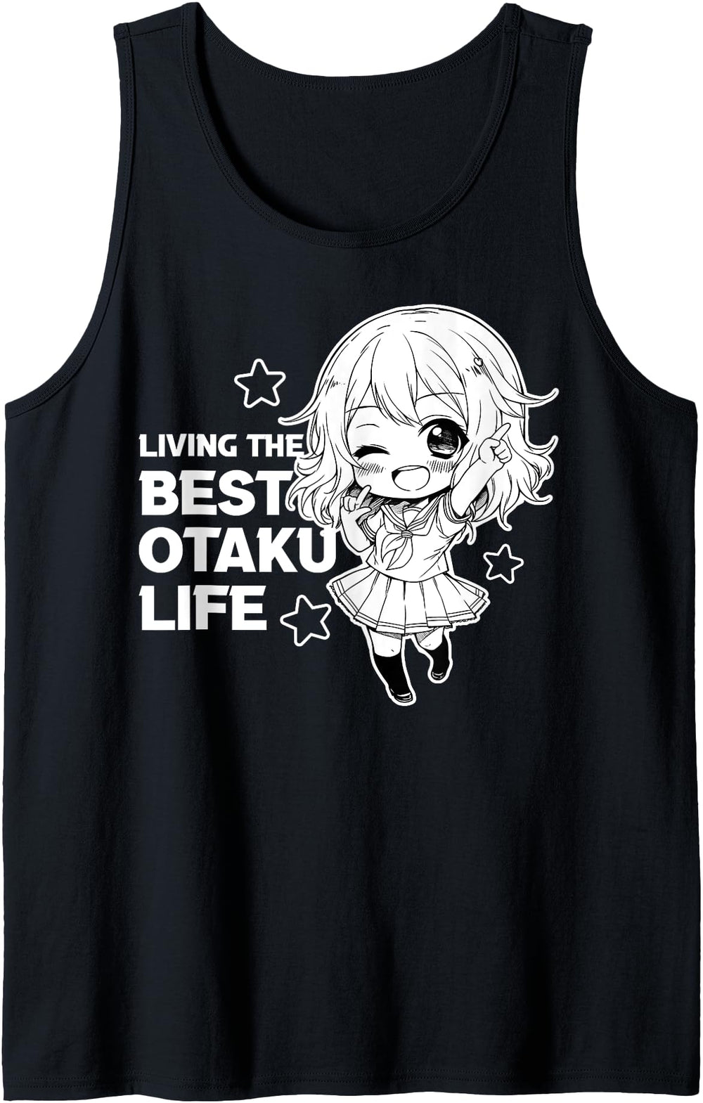 Otaku Life Kawaii Chibi School Anime Sweatshirt - Graphic Print for Adults