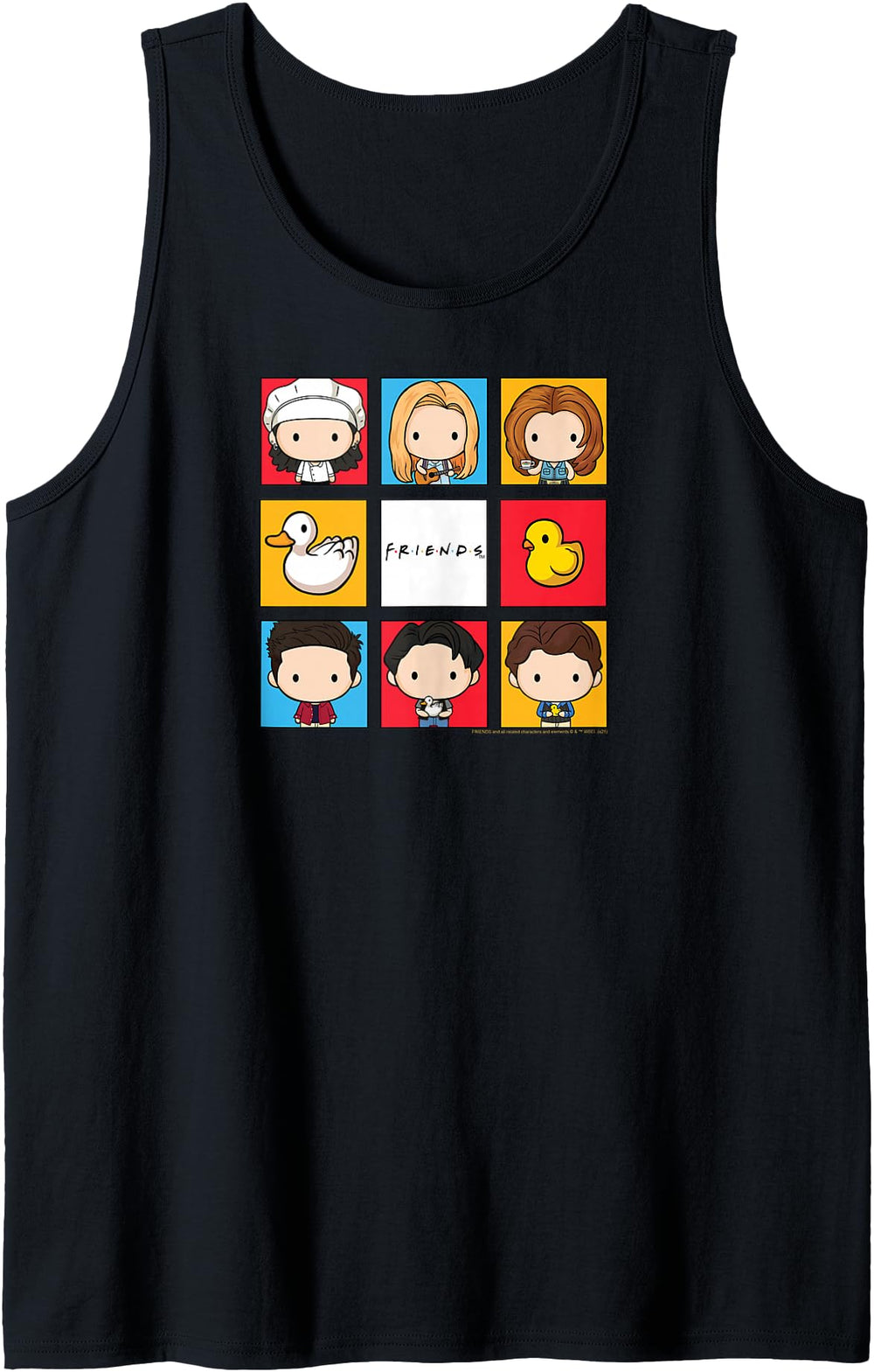 Authentic Friends Chibi Bunch Sweatshirt - Aesthetic Graphic for Adults