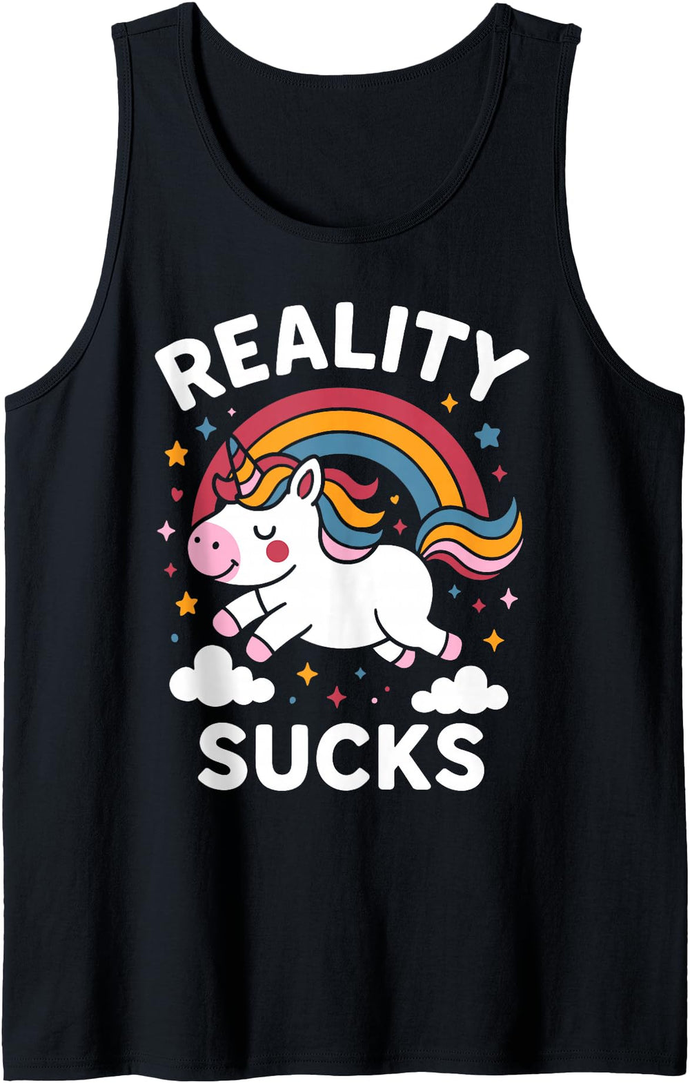 Handcrafted Reality Sucks Chibi Sweatshirt - Fun Novelty Design Unisex