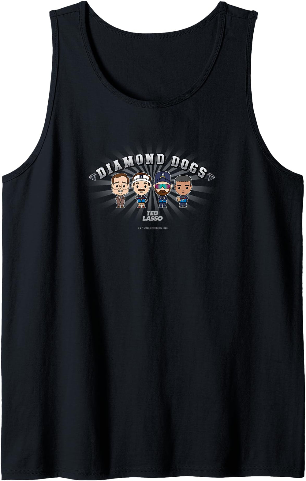 Authentic Ted Lasso Diamond Dogs Group Hoodie - Graphic Print for Adults