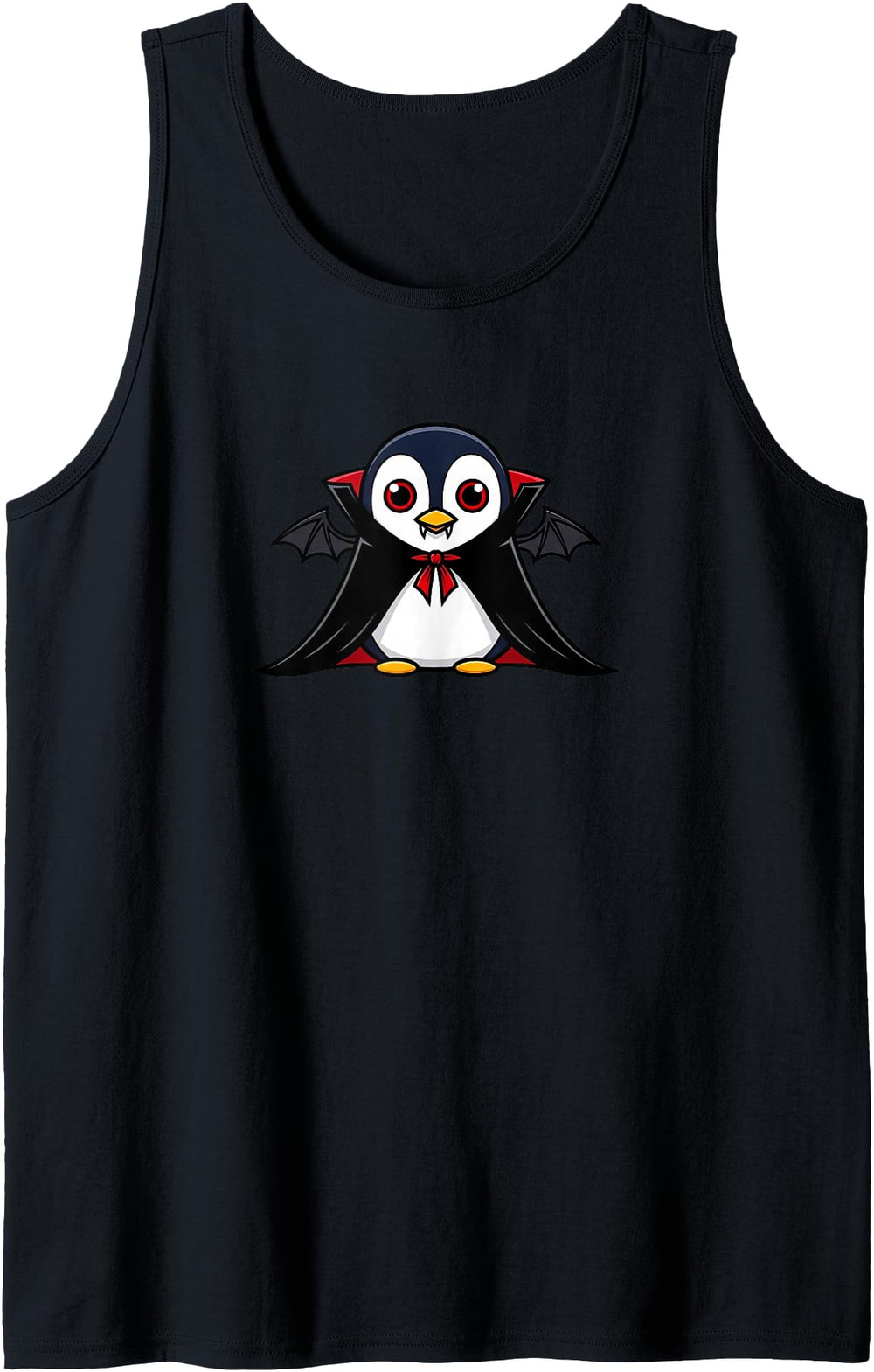 Halloween Penguin Vampire Chibi Cartoon Sweatshirt - Graphic Print Unisex