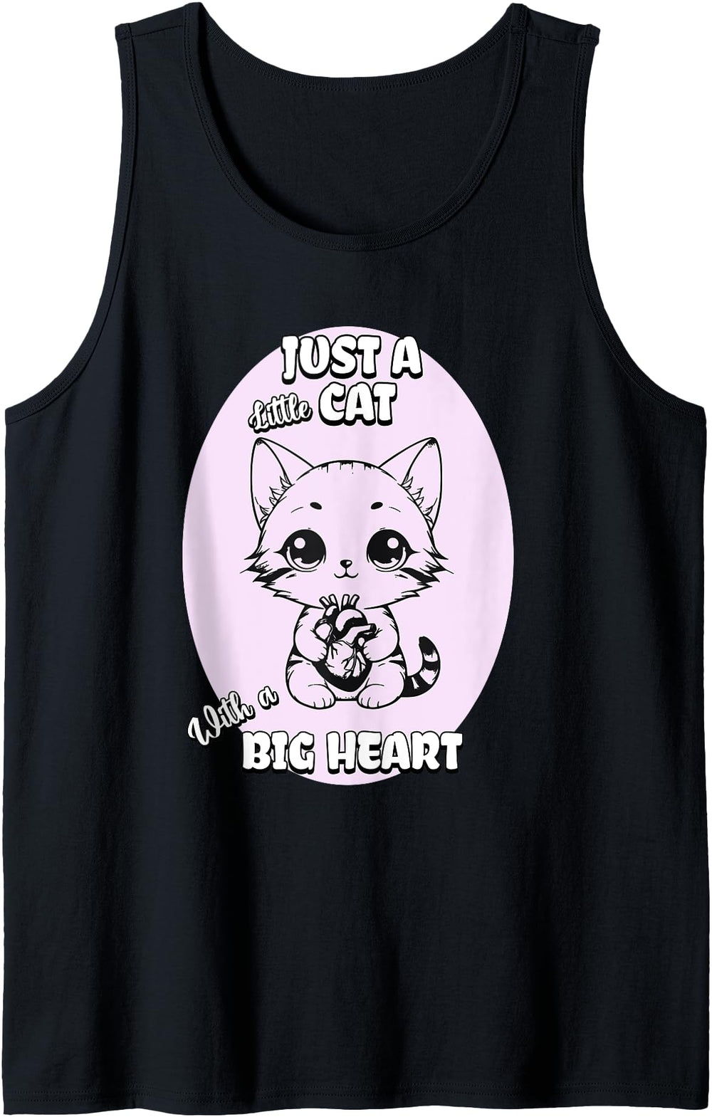 Exclusive Just Little Kitty Big Heart T-Shirt - Fun Novelty Design Unisex