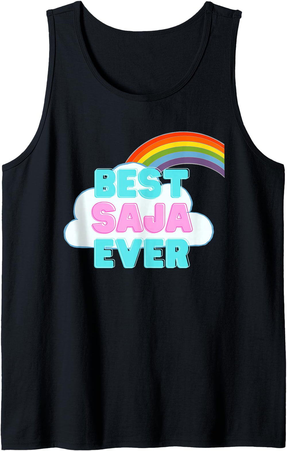 Saja Best Saja Ever Rainbow Saja Rare T-Shirt - Graphic Print for Adults