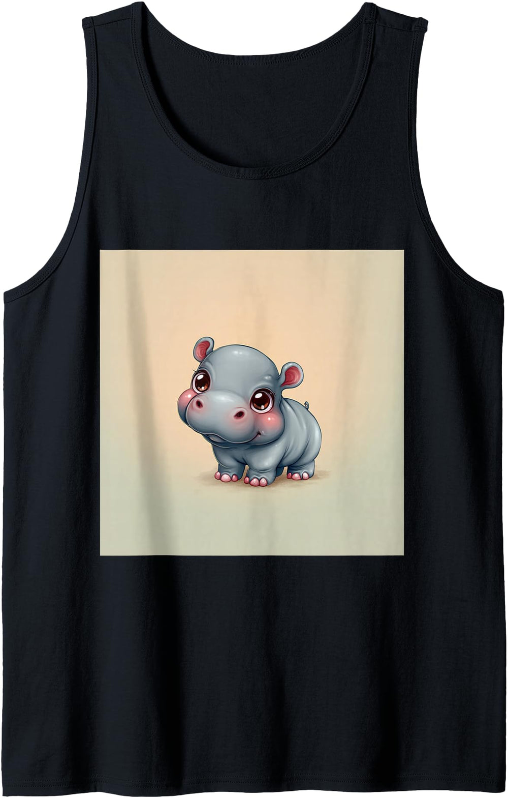 Handcrafted Cartoon Hippo Chibi Hippo Sweatshirt - Graphic Print Men Women