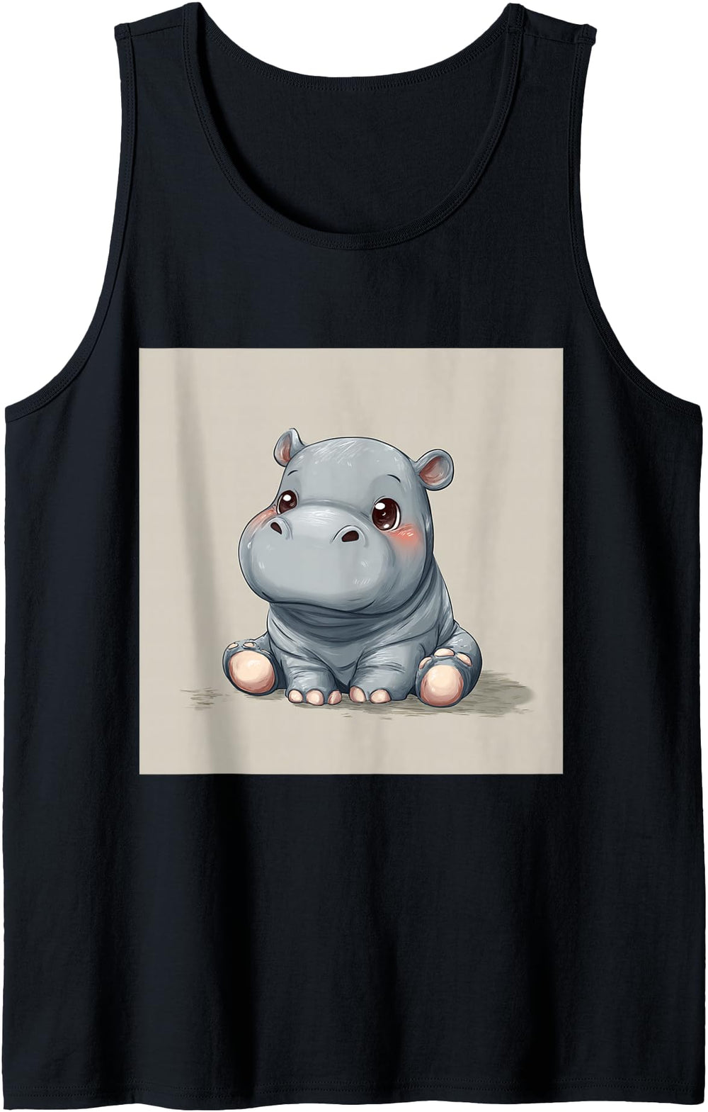 Authentic Cartoon Hippo Chibi Hippo Sweatshirt - Trendy Graphic Men Women