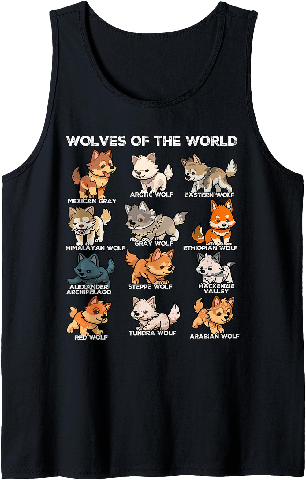 Exclusive Wolves World Wolf Animals T-Shirt - Graphic Print Men Women