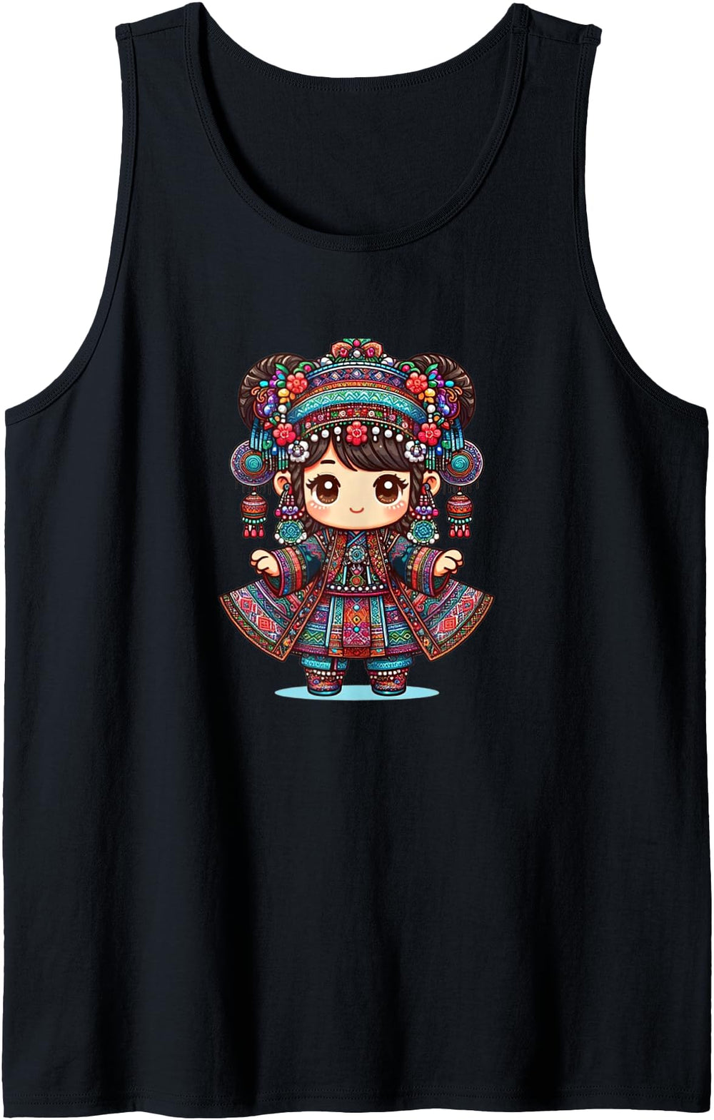 Hmong Chibi Hoodie - Minimalist Print Men Women