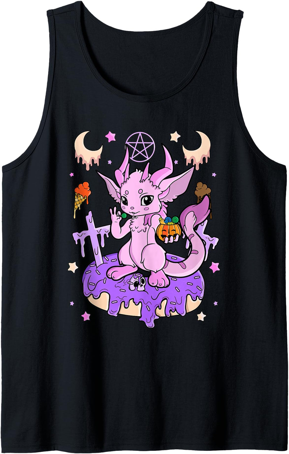 Exclusive Horror Pastel Goth Sweatshirt - Custom Art Print for Adults