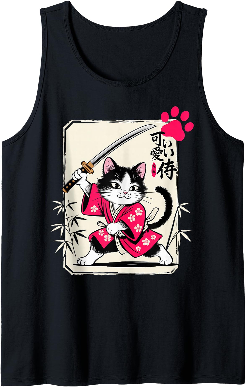 Kawaii Kitten Samurai Cat Chibi Cat Sweatshirt - Novelty Apparel Unisex