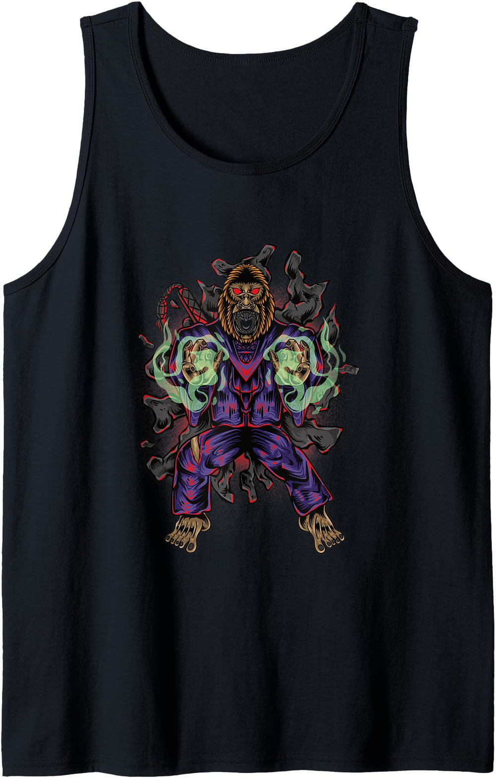 Handcrafted Mecha Gorilla Samurai Chibi Sweatshirt - Unique Graphic Unisex
