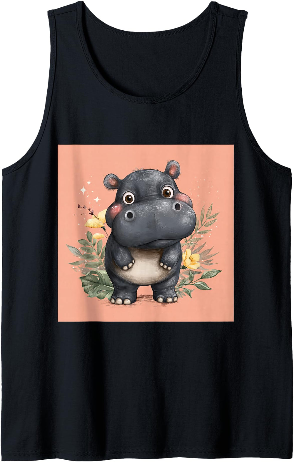 Handcrafted Cartoon Hippo Chibi Sweatshirt - Graphic Print for Adults