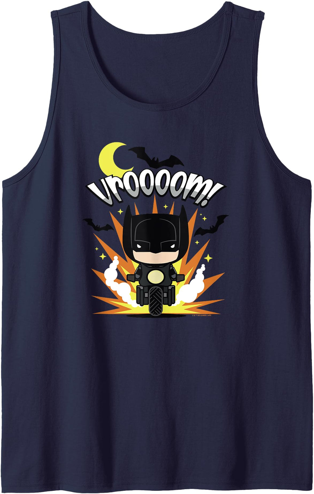 Authentic Batman Vroooom Batman Sweatshirt - Minimalist Print for Adults