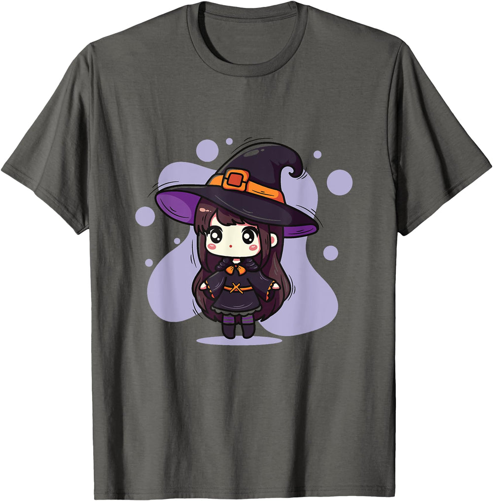 Kawaii Witch Halloween Chibi Exclusive Sweatshirt - Graphic Print Unisex