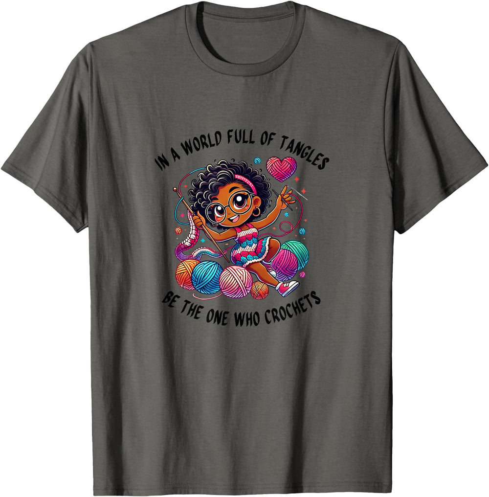 Exclusive World Full Tangles Chibi T-Shirt - Fun Novelty Design Unisex