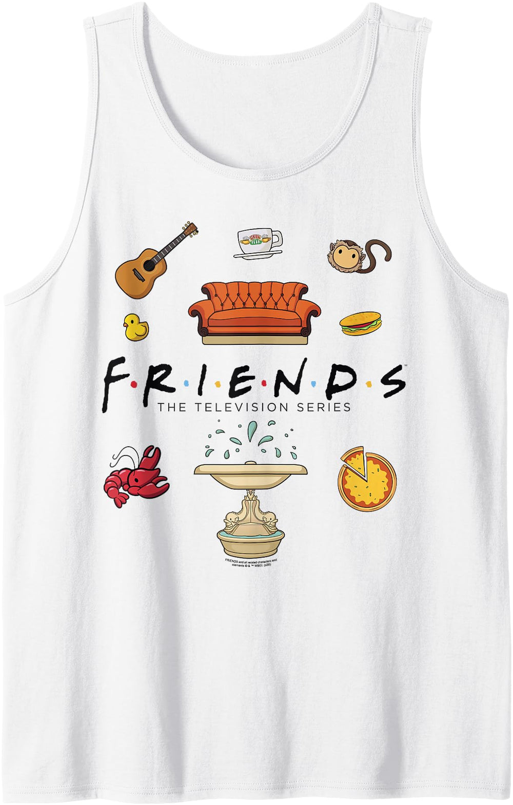 Handcrafted Friends Chibi Icon Jumble Hoodie - Unique Graphic Unisex