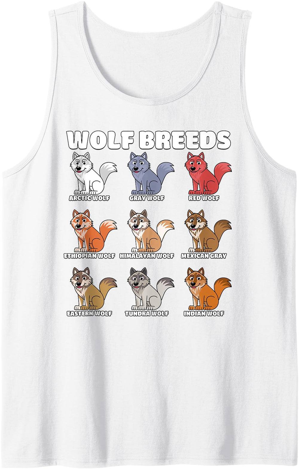 Original Wolf Breeds Chibi Wolf T-Shirt - Minimalist Print Men Women