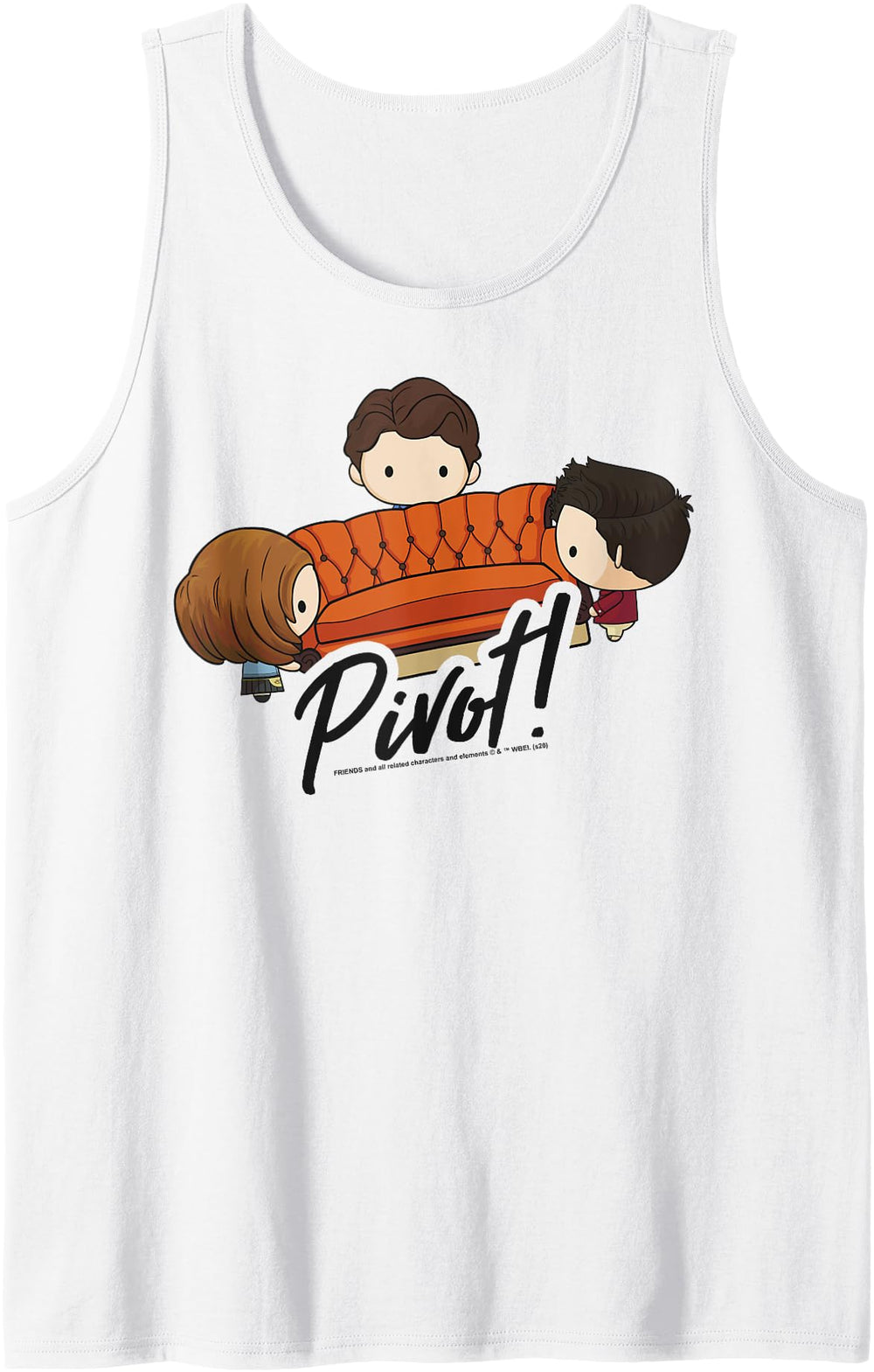 Original Friends Chibi Pivot T-Shirt - Trendy Graphic Men Women