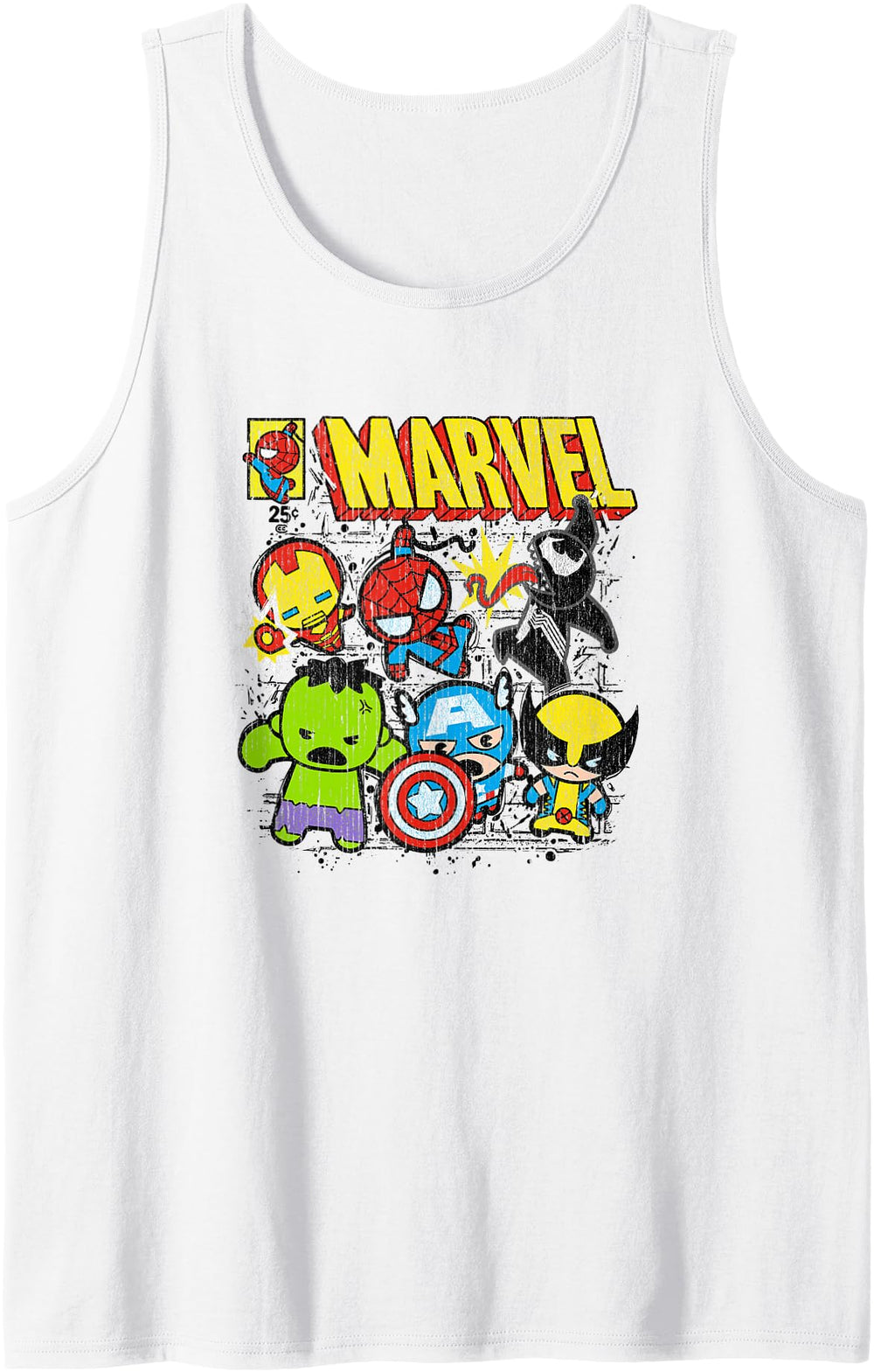 Marvel Kawaii Chibi Avengers Spidey Vs Hoodie - Aesthetic Graphic Unisex