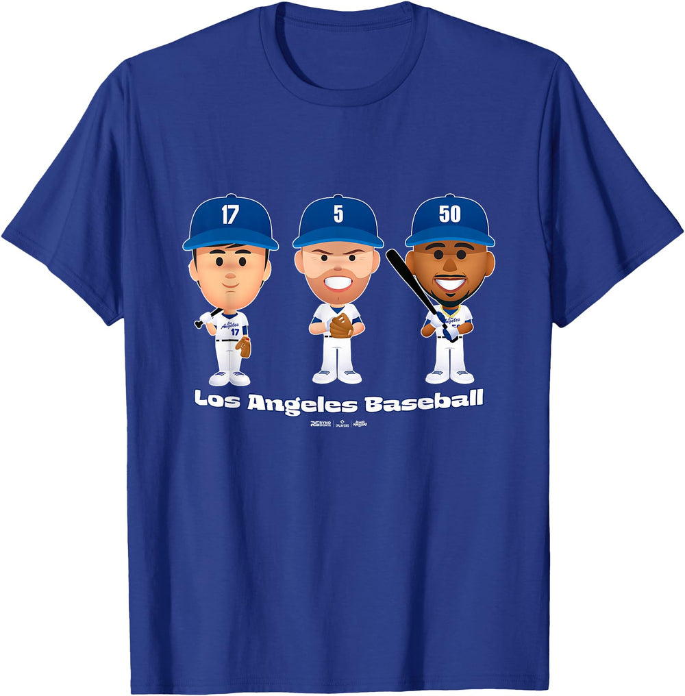 Exclusive Los Angeles Baseball Players T-Shirt - Graphic Print for Adults