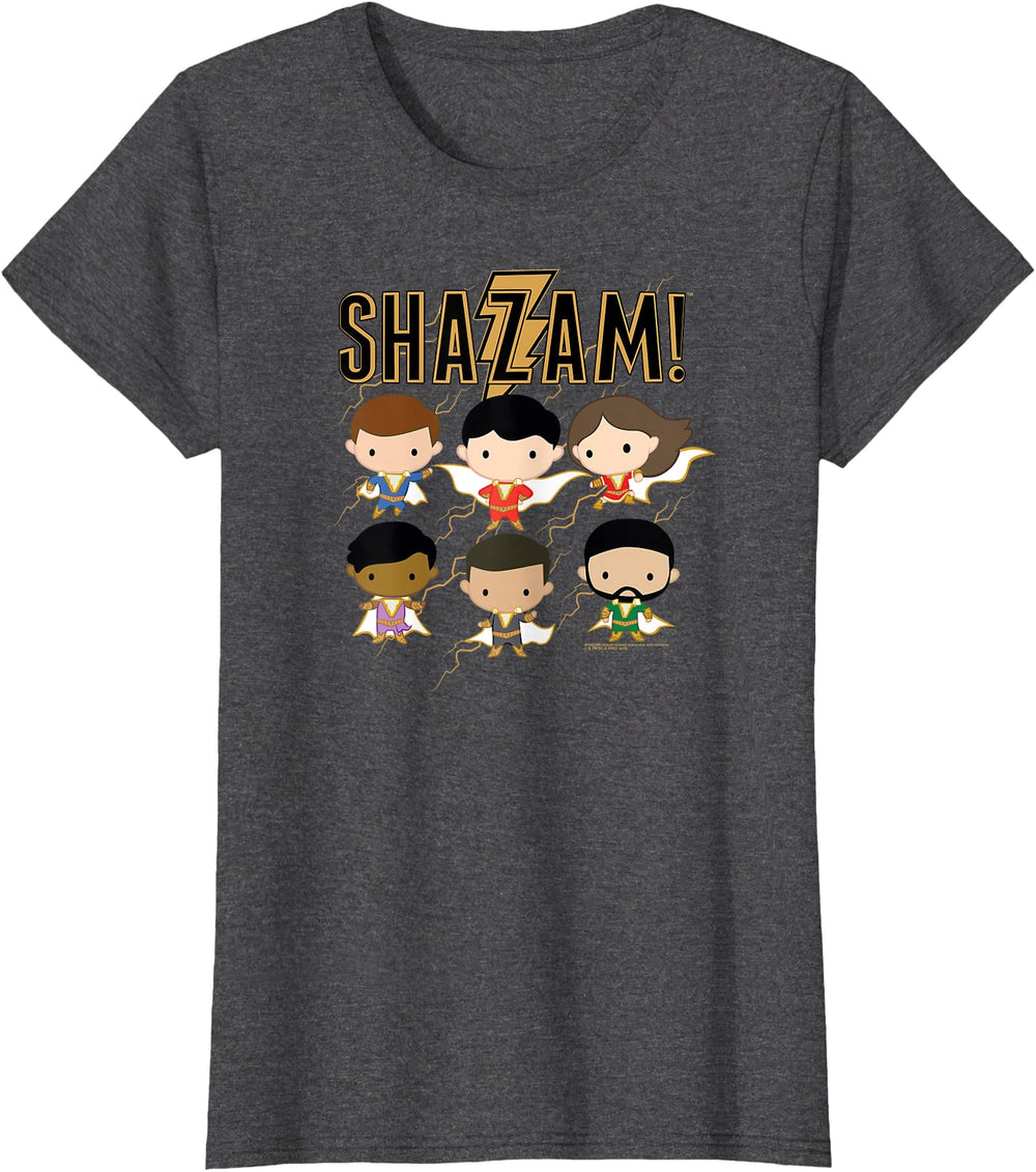 Authentic Shazam Movie Chibi Group Rare Hoodie - Graphic Print Unisex