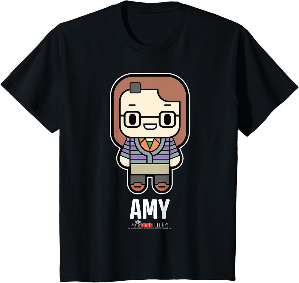 Handcrafted Big Bang Theory Chibi Amy Rare T-Shirt - Unique Graphic Unisex