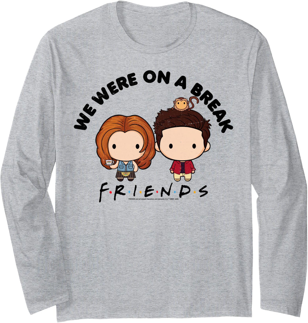 Friends Chibi Ross Rachel We Sweatshirt - Casual Everyday Wear Men Women