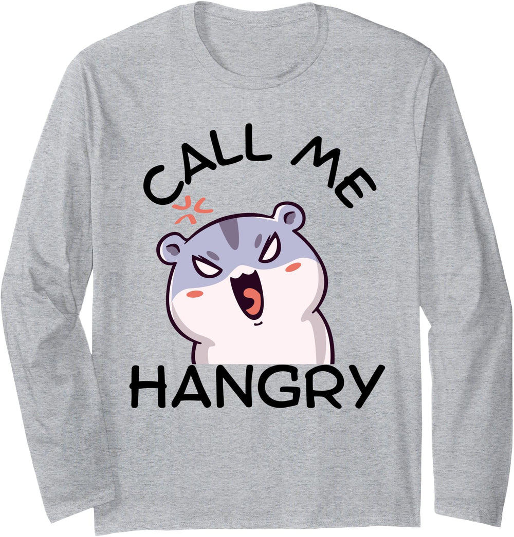 Call Me Hangry Angry And Hungry Kawaii Hoodie - Fun Novelty Design Unisex