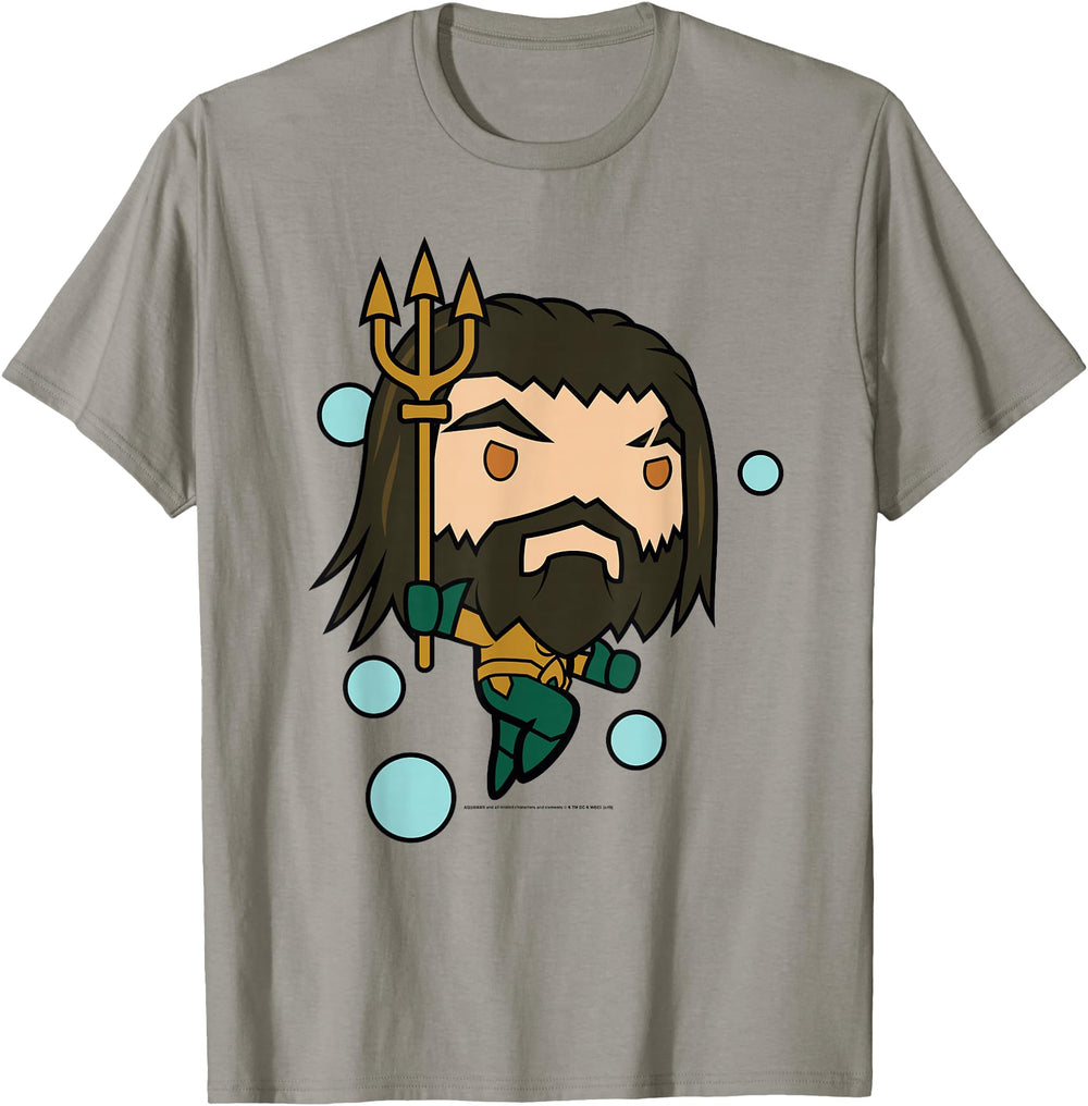 Aquaman Movie Chibi Aquaman Rare T-Shirt - Fun Novelty Design Unisex