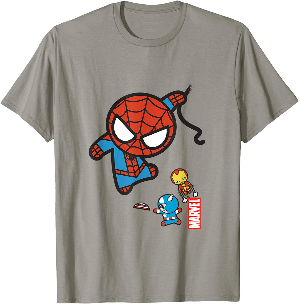 Marvel Kawaii Spidey Iron Cap Sweatshirt - Casual Everyday Wear Men Women