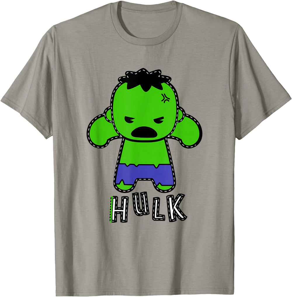 Marvel Kawaii Hulk Stitches Chibi Angry Hoodie - Novelty Apparel Men Women