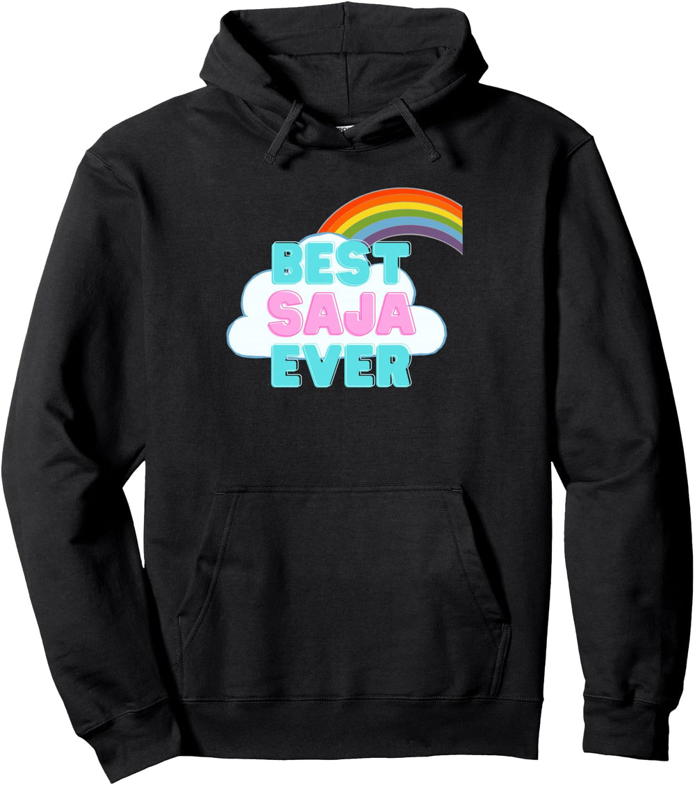 Saja Best Saja Ever Rainbow Saja Sweatshirt - Minimalist Print Unisex