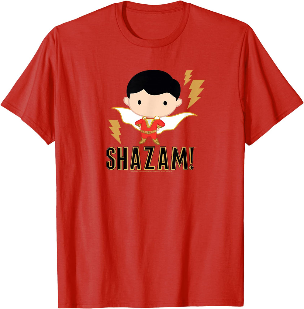 Original Shazam Movie Chibi Rare T-Shirt - Casual Everyday Wear Unisex