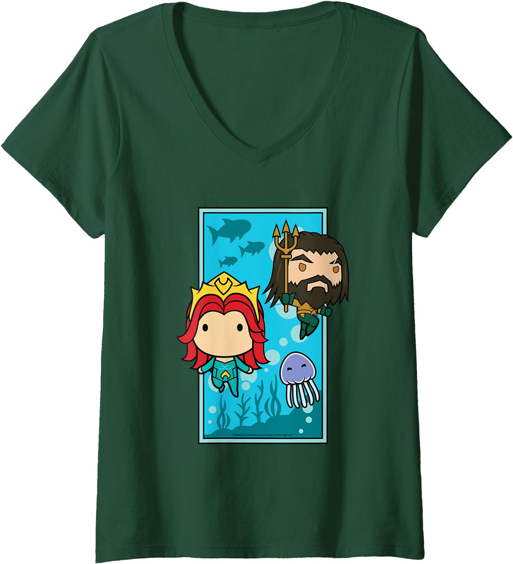 Womens Aquaman Movie Chibi Mera And Hoodie - Unique Graphic for Adults
