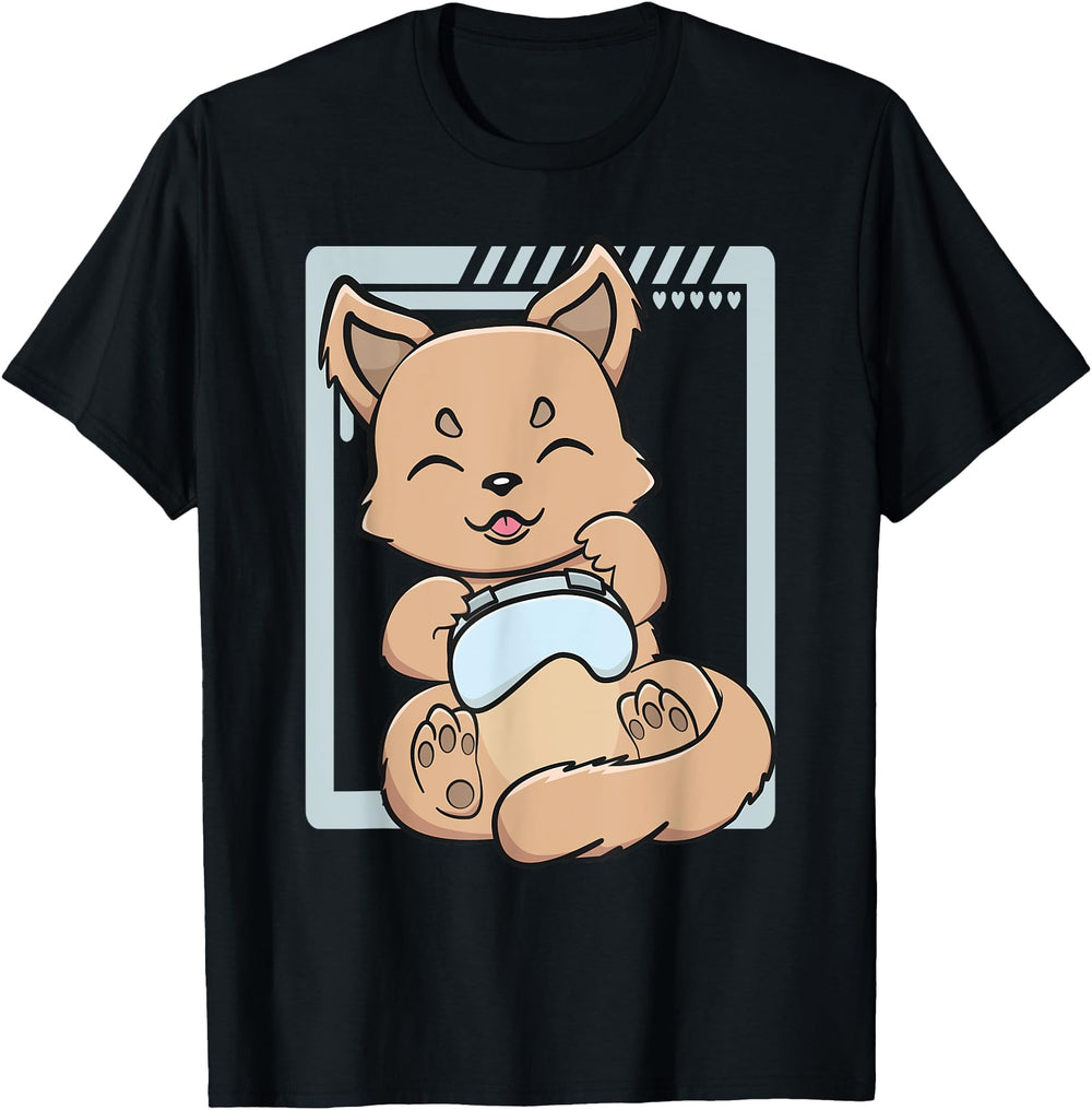Original Gaming Dingo Playing Video T-Shirt - Custom Art Print for Adults