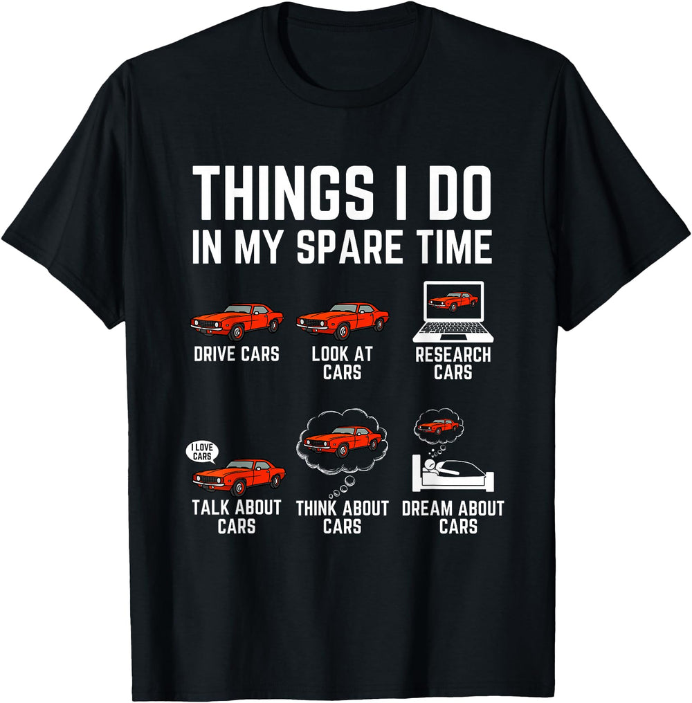 Original Things I Do My Spare Time Car Hoodie - Unique Graphic for Adults
