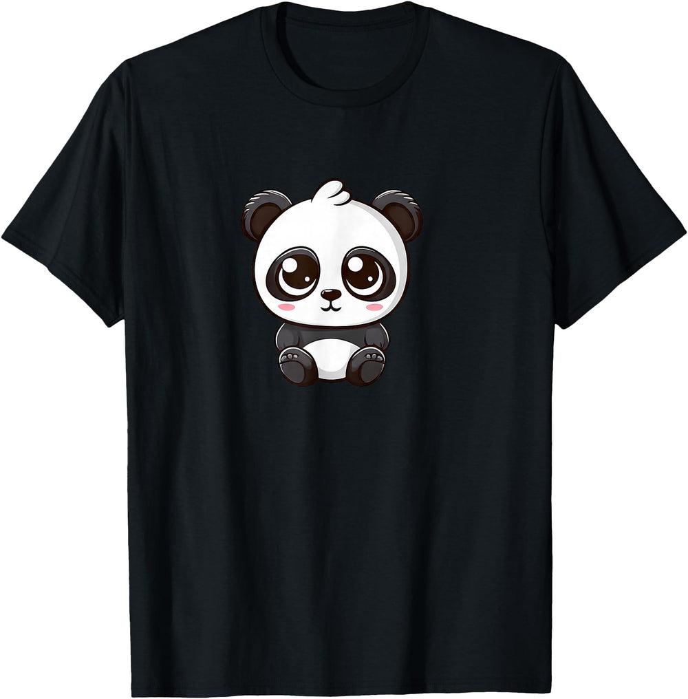 Chibi Panda Kawaii Cartoon T-Shirt - Casual Everyday Wear Men Women