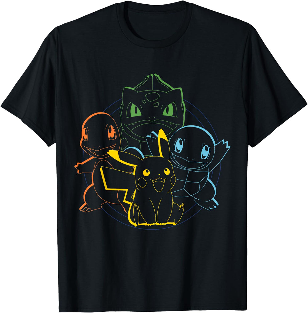 Original Pok Mon Pikachu Charmander T-Shirt - Graphic Print Men Women
