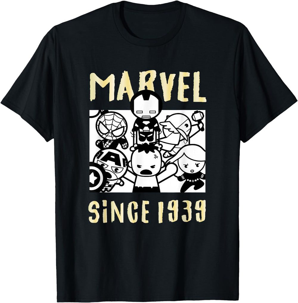 Handcrafted Marvel Comics Since 1939 Hoodie - Minimalist Print for Adults